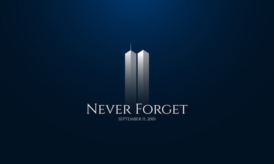 Patriot Day September 11th background vector illustration