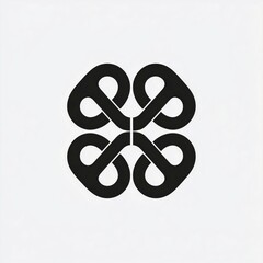 Modern Symmetrical Design with Curved Lines and Shapes