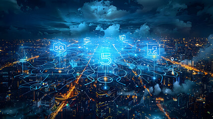 5G Network Cityscape: Future of Connectivity