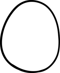 circle doodle outline shape