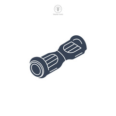 self balancing scooter, hoverboard icon symbol vector illustration isolated on white background