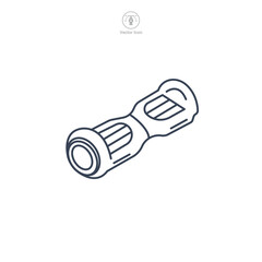 self balancing scooter, hoverboard icon symbol vector illustration isolated on white background