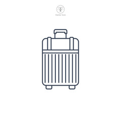 Luggage icon symbol vector illustration isolated on white background