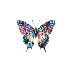 Naklejka premium beautiful butterfly watercolor image vector.ai generated