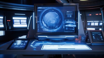 Digital interface displaying on a lab screen