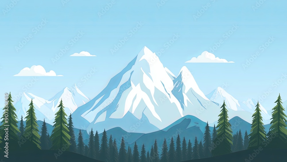 Poster Mountain Landscape