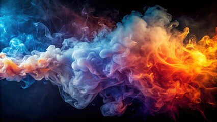 Abstract background with billowing smoke , abstract, background, smoke, texture, design, fog, mist, vapor, atmosphere