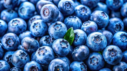 Fresh raw organic blueberries background. Food background, backdrop, wallpaper, summer harvest, blueberries, organic, fresh
