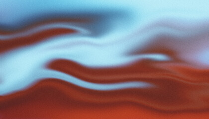 Abstract gradient background red blue white color flow grainy wave dark noise texture cover header wallpaper design