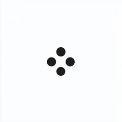 Minimalist Design with Four Black Dots