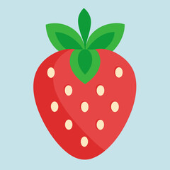 Garden strawberry icon vector illustration