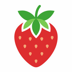 Garden strawberry icon vector illustration