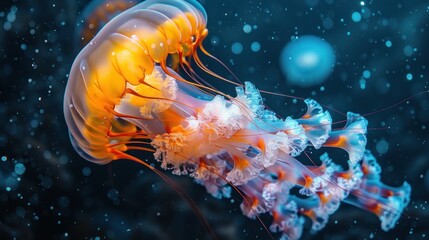 Naklejka premium A Magnificent Jellyfish