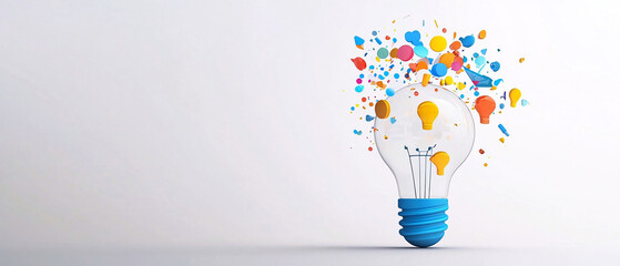 Success concept on white background digital transformation.