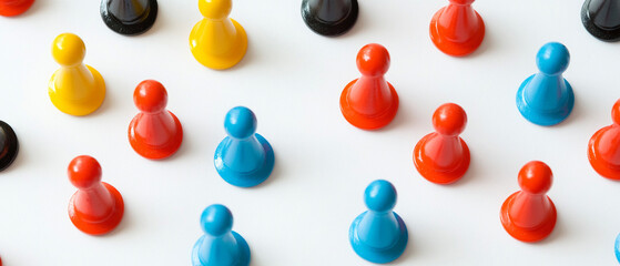 Success concept on white background leadership.