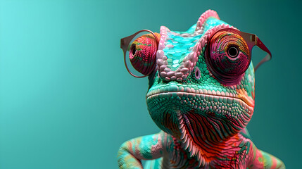 Chameleon in Glasses