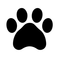 dog paw vector illustration