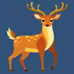 silhouette of a deer, deer vector illustration, pet vector art, deers silhouette, animal vector icon, eps, deer baby