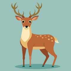 silhouette of a deer, deer vector illustration, pet vector art, deers silhouette, animal vector icon, eps, deer baby