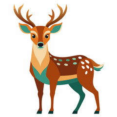 silhouette of a deer, deer vector illustration, pet vector art, deers silhouette, animal vector icon, eps, deer baby