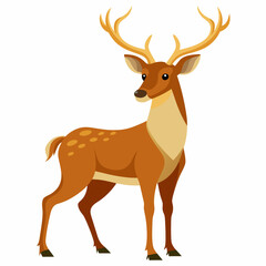 silhouette of a deer, deer vector illustration, pet vector art, deers silhouette, animal vector icon, eps, deer baby