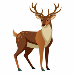 silhouette of a deer, deer vector illustration, pet vector art, deers silhouette, animal vector icon, eps, deer baby