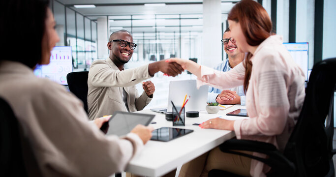 Business Staffing Interview In Office