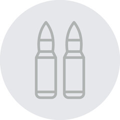 Bulet Vector Line Grey Circle Grey