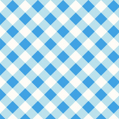 Gingham seamless pattern.Checkered tartan plaid repeat pattern in blue.Geometric vector illustration background wallpaper