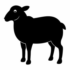 black and white sheep, sheep vector illustration, pet vector art, sheeps silhouette, animal vector icon, eps, sheep baby