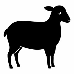black and white sheep, sheep vector illustration, pet vector art, sheeps silhouette, animal vector icon, eps, sheep baby