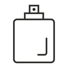 Fototapeta premium Bottle spray outline icon, editable vector illustration and transparent graphic element. Isolated on white background