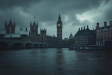 Fototapeta premium The Westminster Palace and the Big Ben clocktower
