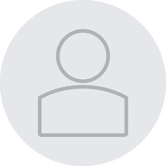 profile Vector Line Grey Circle Grey