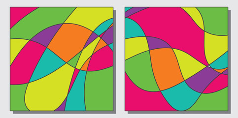 Obraz premium Abstract colorful psychedelic pop art background for summer