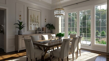 Luxurious Traditional Dining Room