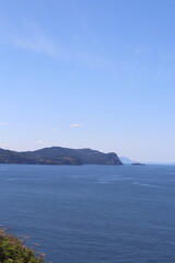 view of the sea and mountains