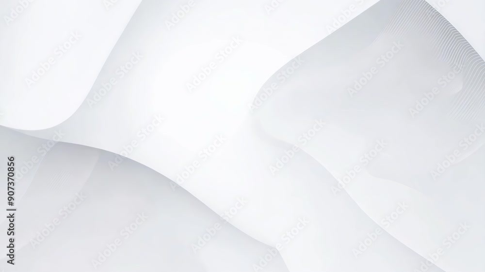 Poster abstract white paper texture background with soft curves