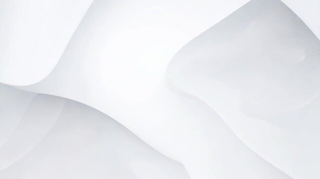 Abstract White Paper Texture Background With Soft Curves