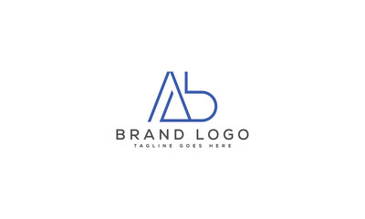 letter AB logo design vector template design for brand.