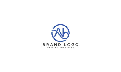 letter AB logo design vector template design for brand.