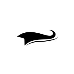tail text swoosh 