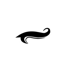 tail text swoosh 