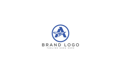 Fototapeta premium letter A logo design vector template design for brand.
