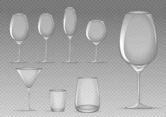 wine glass realistic isolated on white background 3D illustration