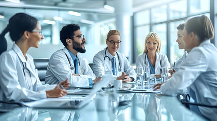 Medical Professionals Discussing Healthcare