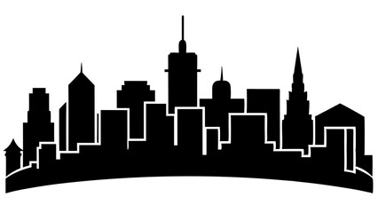 Best Generic Skyline Silhouette Illustrations for Urban-Themed Designs