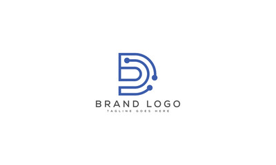letter D logo design vector template design for brand.