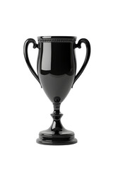 Elegant black trophy symbolizing victory and achievement, perfect for awards and recognition events.