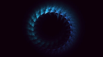 3D manual rendering abstract circle light background. Its not AI Generatd illustration.